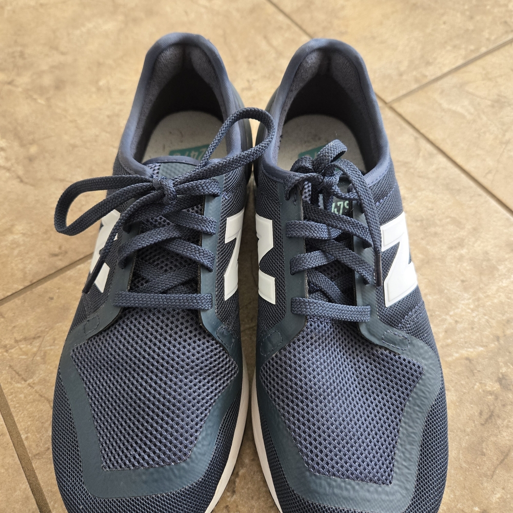 New Balance Navy and White Sneakers